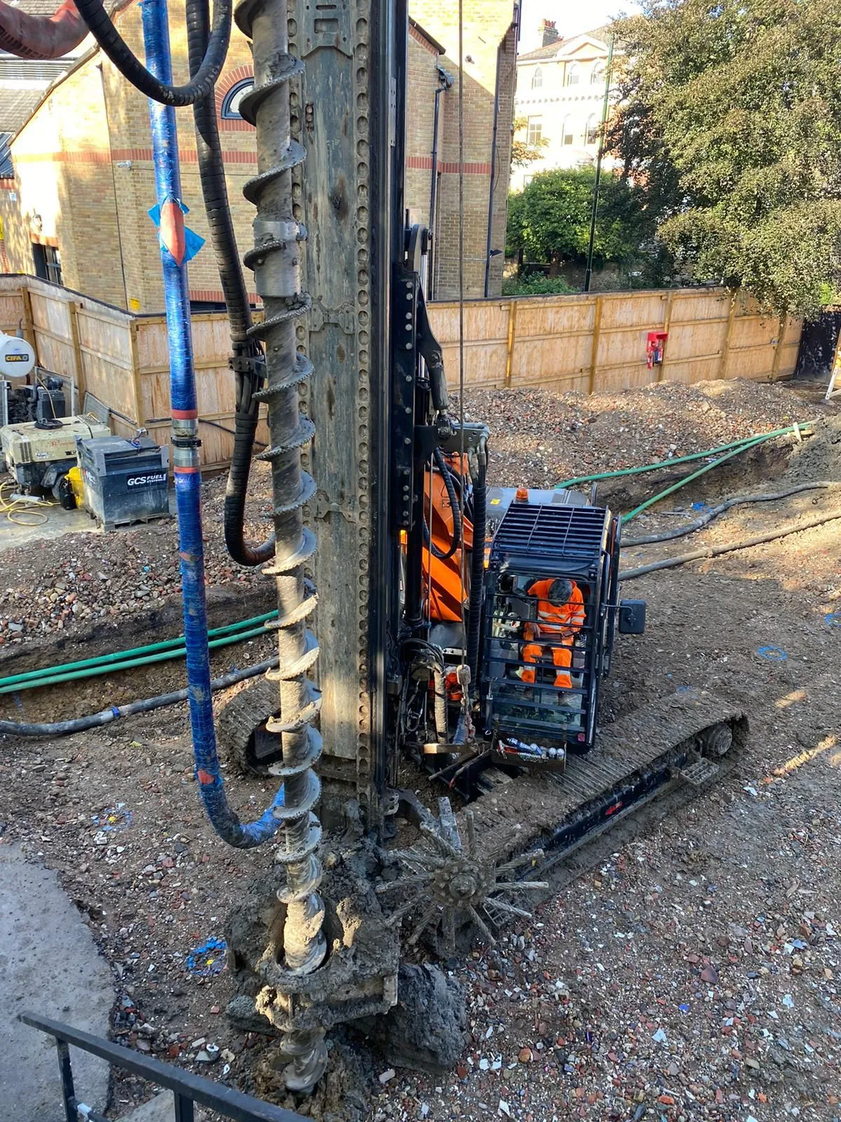 A machine that is sitting on the ground.